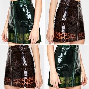 2 for 1 NWT Dolls Kill Clear Vinyl Skirts